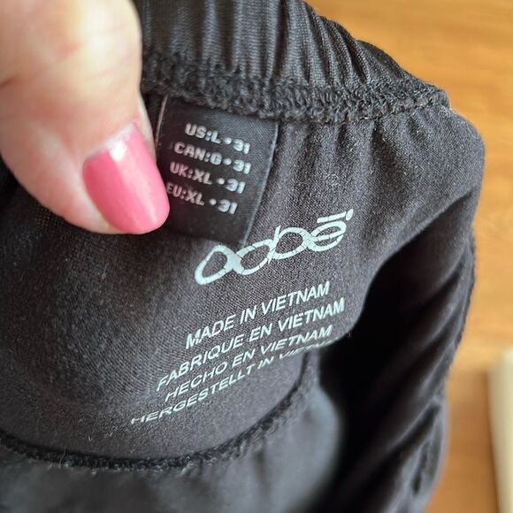 Oobe Black Maternity Pants Large - Picture 2 of 5